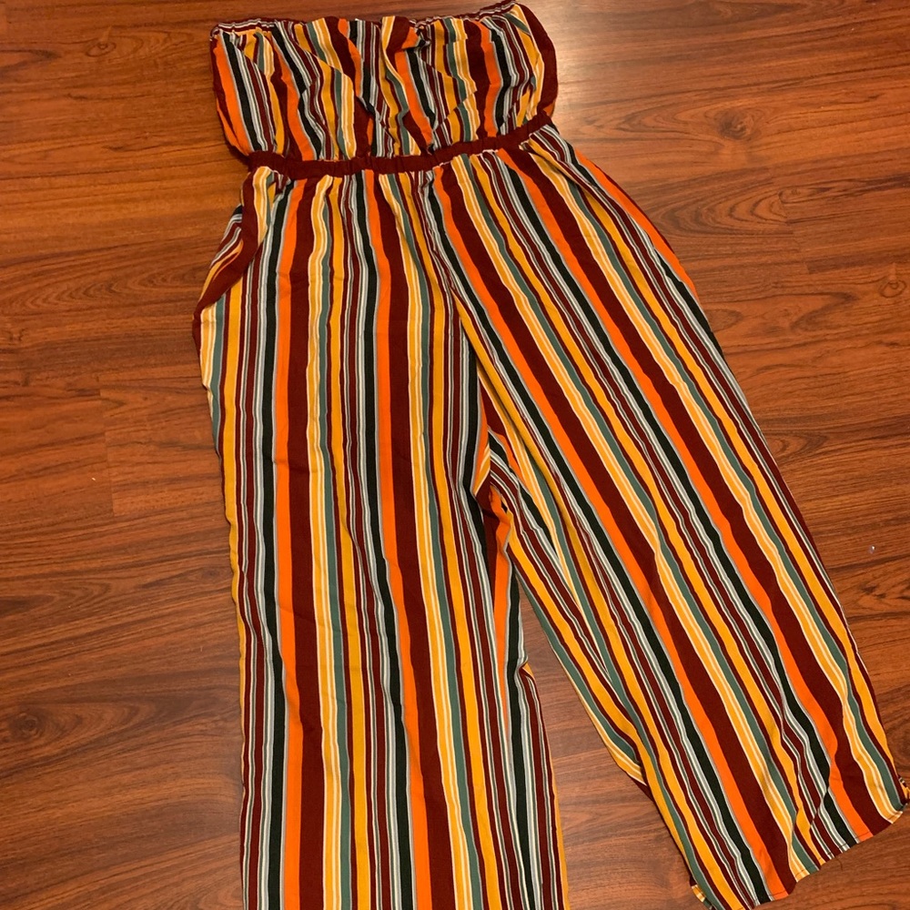 Rust/Mustard Strapless Jumper 3X